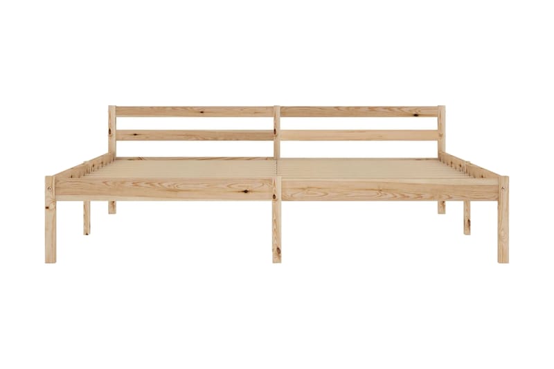 Sängram massiv furu 180x200 cm - Brun - Möbler - Säng - Sängram & sängstomme