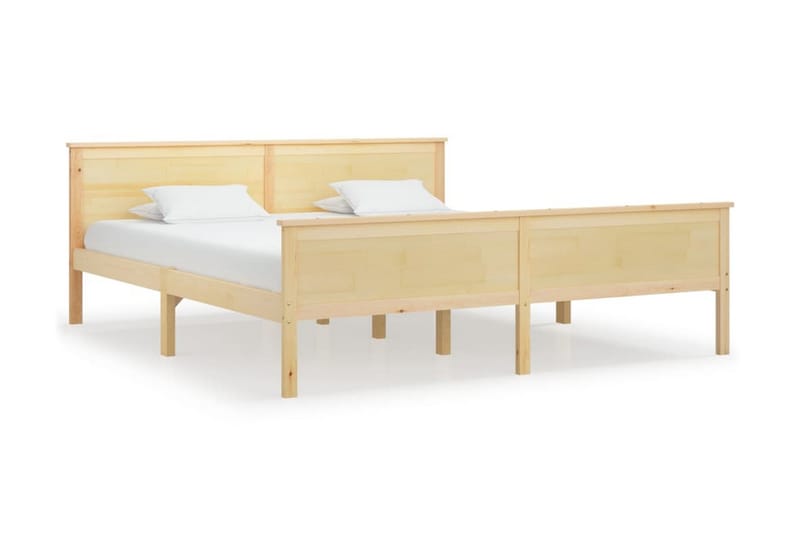 Sängram massiv furu 180x200 cm - Brun - Möbler - Säng - Sängram & sängstomme