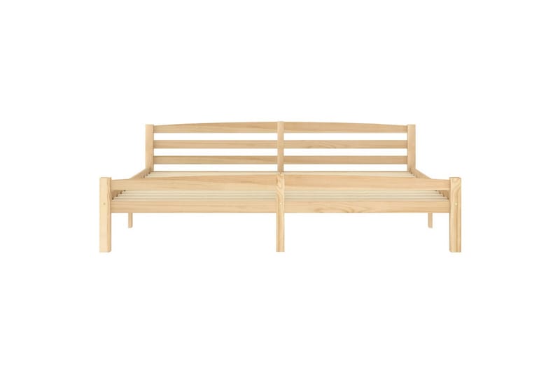 Sängram massiv furu 200x200 cm - Brun - Möbler - Säng - Sängram & sängstomme