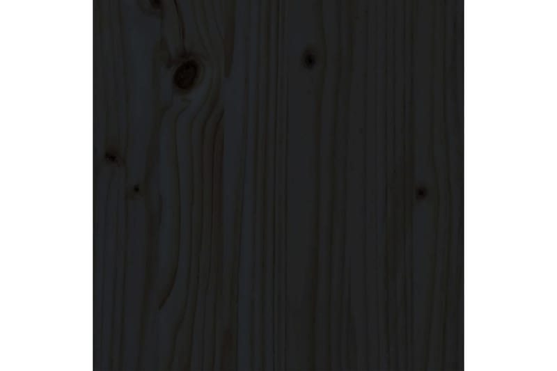 Sängram massiv furu 75x190 cm svart 2FT6 - Svart - Sängram & sängstomme