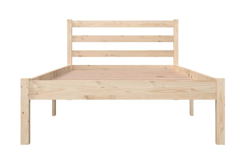 Sängram massiv furu 90x190 cm 3FT - Brun - Möbler - Säng - Sängram & sängstomme