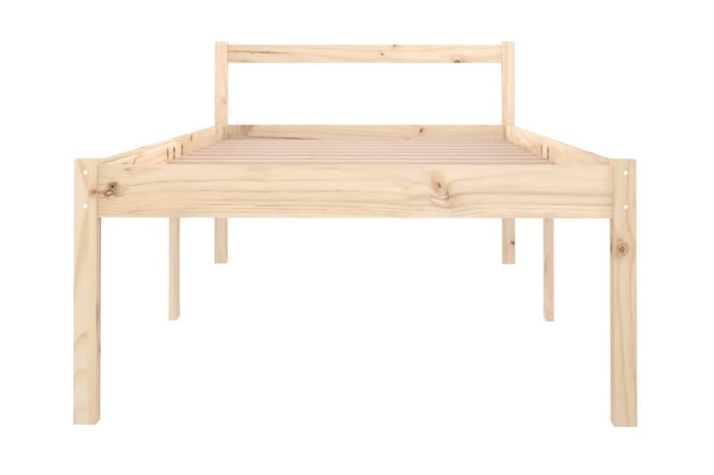 Sängram massiv furu 90x190 cm 3FT - Brun - Möbler - Säng - Sängram & sängstomme