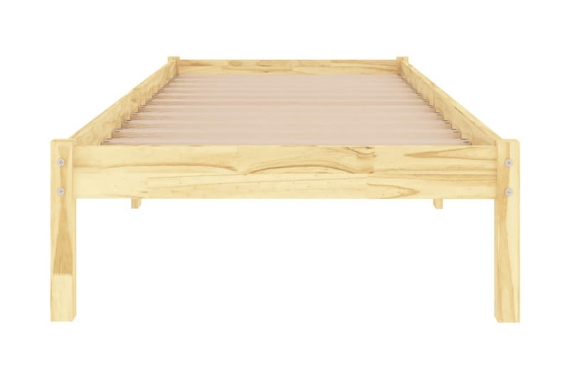 Sängram massiv furu 90x190 cm - Brun - Möbler - Säng - Sängram & sängstomme