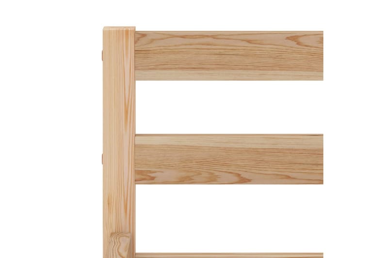 Sängram massiv furu 90x200 cm - Brun - Möbler - Säng - Sängram & sängstomme