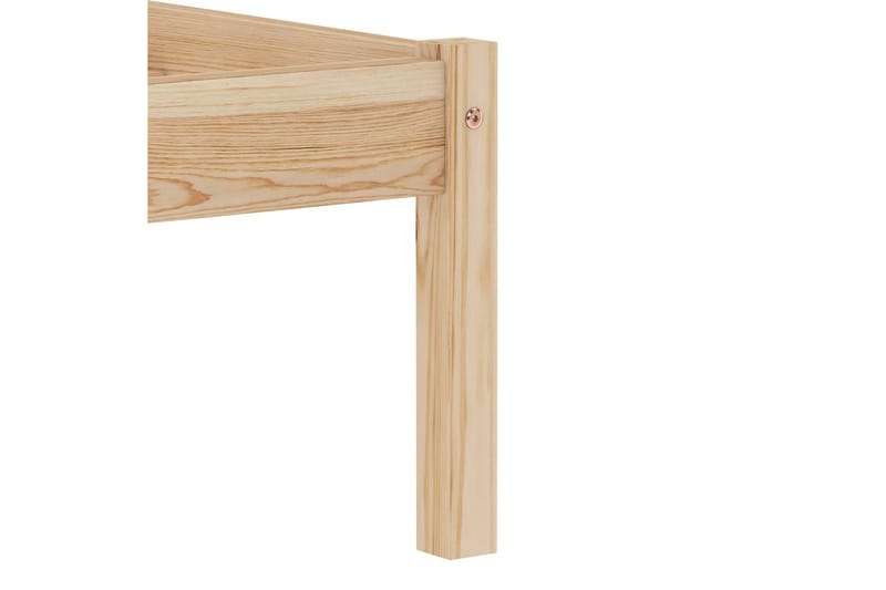 Sängram massiv furu 90x200 cm - Brun - Möbler - Säng - Sängram & sängstomme