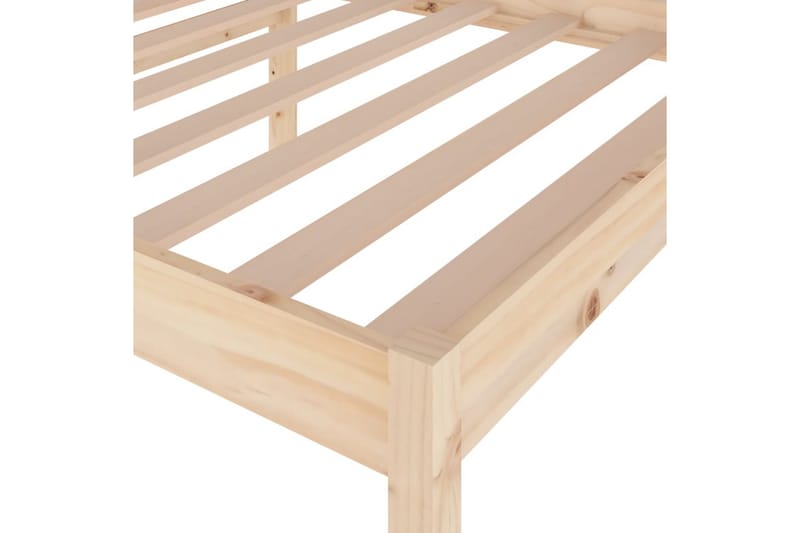 Sängram massiv furu 90x200 cm - Brun - Möbler - Säng - Sängram & sängstomme