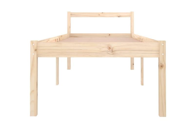 Sängram massiv furu 90x200 cm - Brun - Möbler - Säng - Sängram & sängstomme