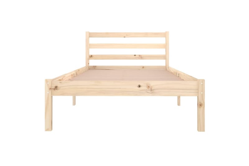 Sängram massiv furu 90x200 cm - Brun - Möbler - Säng - Sängram & sängstomme