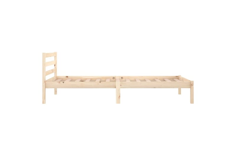 Sängram massiv furu 90x200 cm - Brun - Möbler - Säng - Sängram & sängstomme
