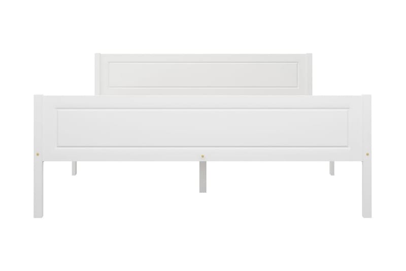 Sängram massiv furu vit 140x200 cm - Vit - Möbler - Säng - Sängram & sängstomme