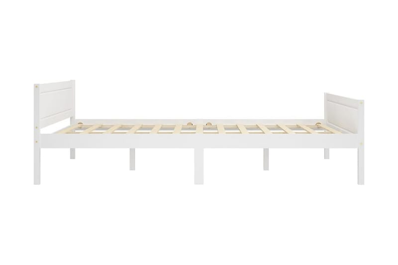 Sängram massiv furu vit 140x200 cm - Vit - Möbler - Säng - Sängram & sängstomme