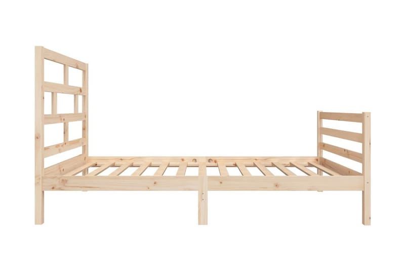 Sängram massivt furu 100x200 cm enkelsäng - Brun - Möbler - Säng - Sängram & sängstomme