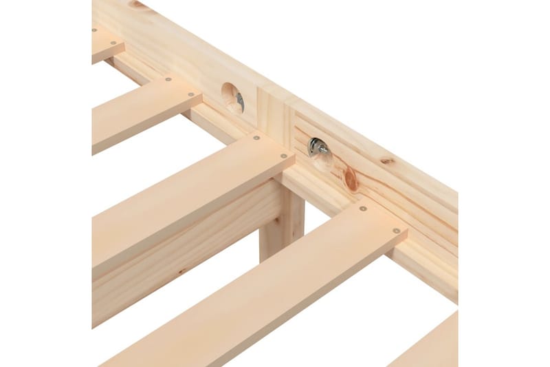 Sängram massivt furu 100x200 cm enkelsäng - Brun - Möbler - Säng - Sängram & sängstomme