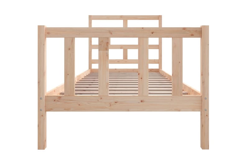 Sängram massivt furu 100x200 cm enkelsäng - Brun - Möbler - Säng - Sängram & sängstomme