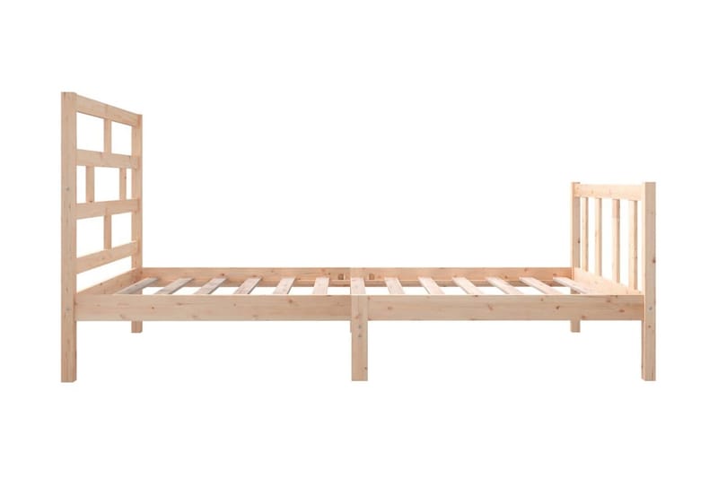 Sängram massivt furu 100x200 cm enkelsäng - Brun - Möbler - Säng - Sängram & sängstomme