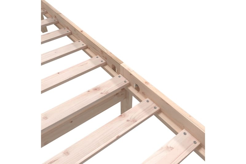 Sängram massivt furu 100x200 cm enkelsäng - Brun - Möbler - Säng - Sängram & sängstomme