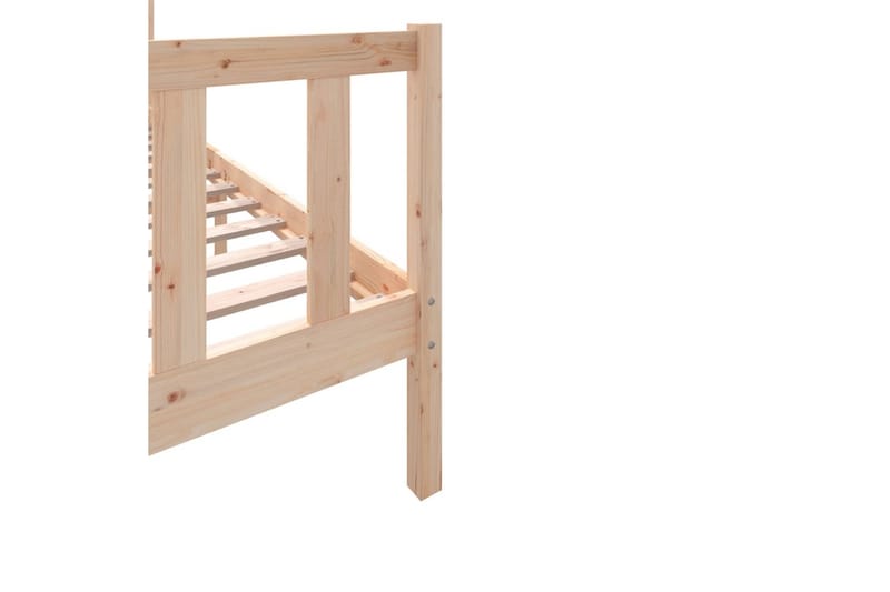 Sängram massivt furu 100x200 cm enkelsäng - Brun - Möbler - Säng - Sängram & sängstomme