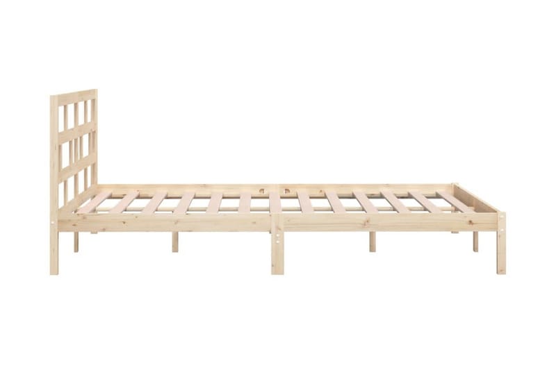 Sängram massivt furu 120x200 cm - Brun - Möbler - Säng - Sängram & sängstomme