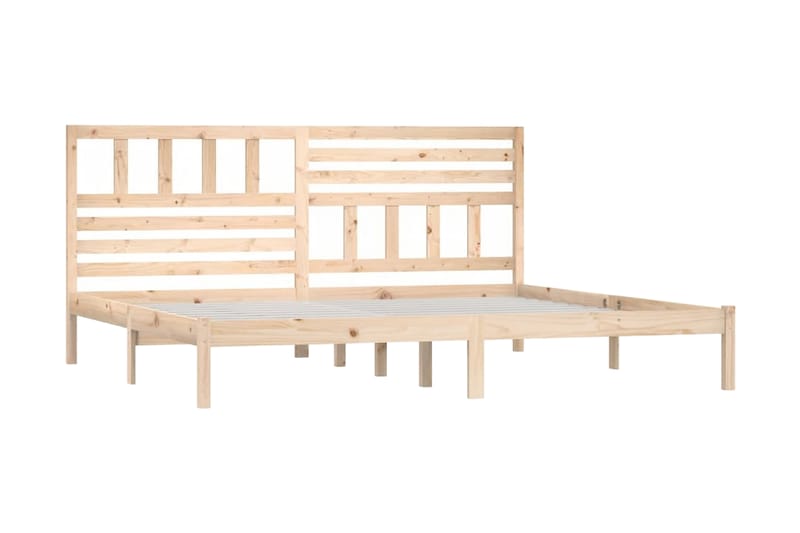 Sängram massivt furu 180x200 cm - Brun - Möbler - Säng - Sängram & sängstomme
