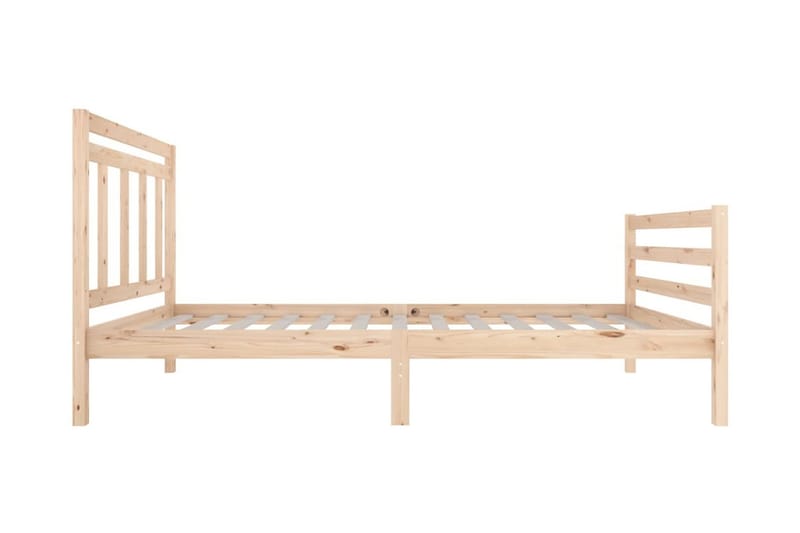 Sängram massivt trä 100x200 cm enkelsäng - Brun - Möbler - Säng - Sängram & sängstomme