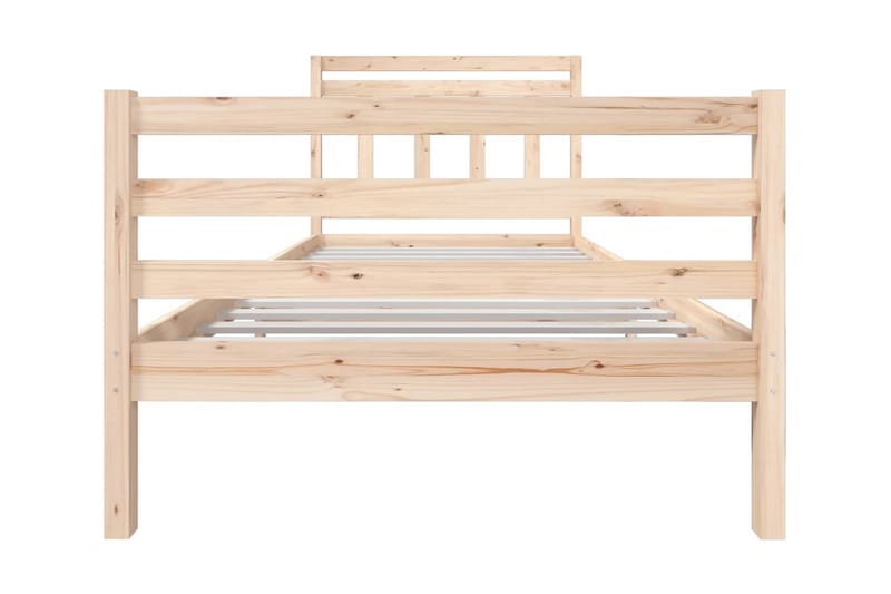 Sängram massivt trä 100x200 cm enkelsäng - Brun - Möbler - Säng - Sängram & sängstomme