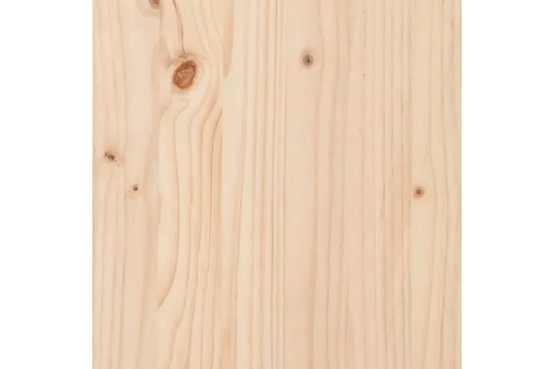 Sängram massivt trä 120x190 cm 4FT - Brun - Sängram & sängstomme