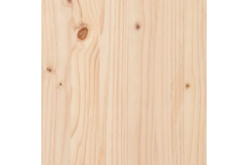 Sängram massivt trä 120x190 cm liten dubbelsäng - Brun - Sängram & sängstomme