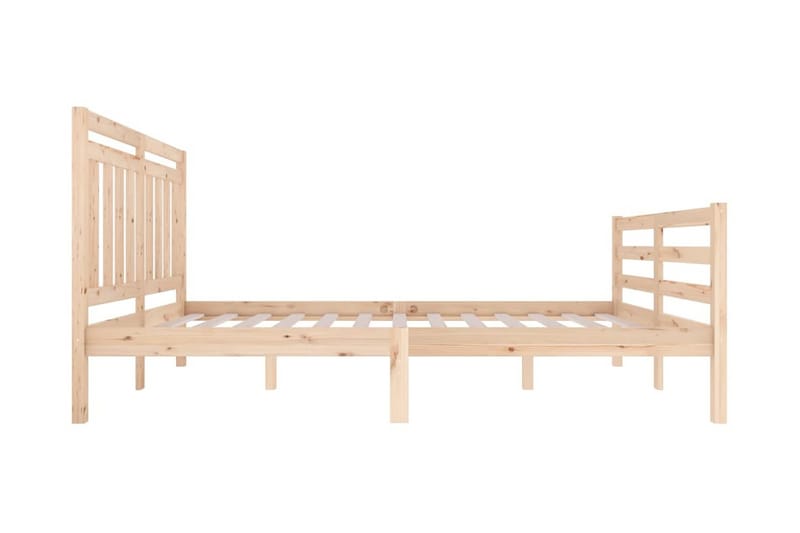 Sängram massivt trä 120x200 cm - Brun - Möbler - Säng - Sängram & sängstomme