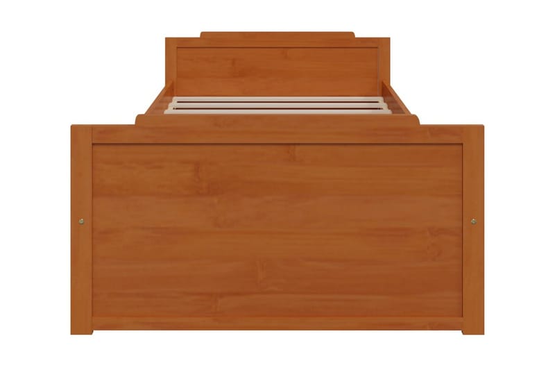 Sängram med lådor honungsbrun massiv furu 90x200 cm - Honung - Möbler - Säng - Sängram & sängstomme