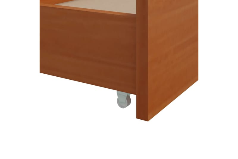 Sängram med lådor honungsbrun massiv furu 90x200 cm - Honung - Möbler - Säng - Sängram & sängstomme