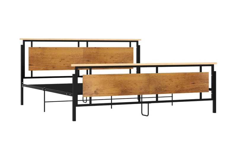 Sängram metall 200x200 cm - Svart - Möbler - Säng - Sängram & sängstomme
