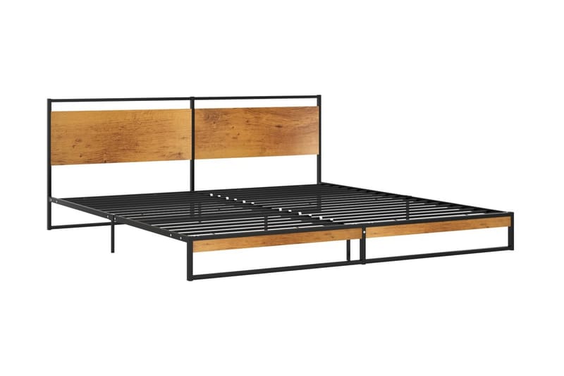 Sängram metall 200x200 cm - Svart - Möbler - Säng - Sängram & sängstomme