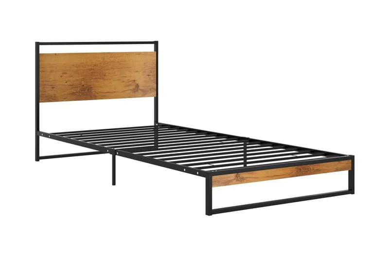 Sängram metall 90x200 cm - Svart - Möbler - Säng - Sängram & sängstomme