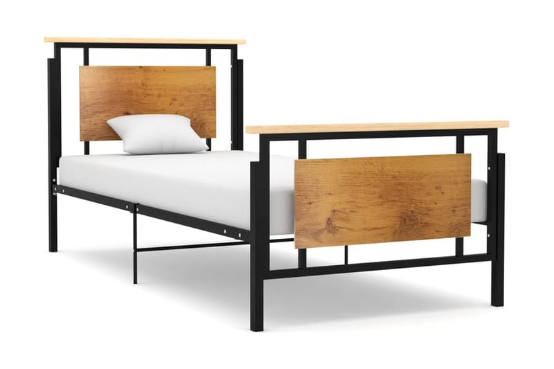 Sängram metall 90x200 cm - Svart - Möbler - Säng - Sängram & sängstomme