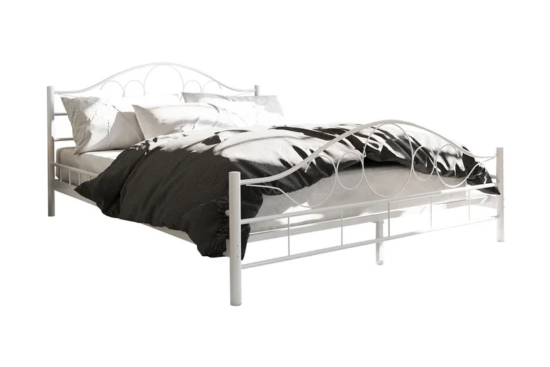 Sängram NOREMI 120x200, Vit