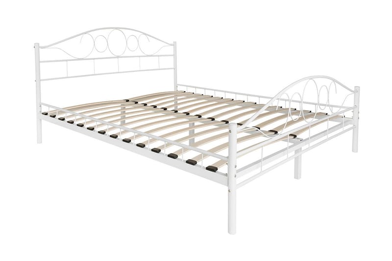 Sängram NOREMI 160x200 - Vit - Möbler - Säng - Sängram & sängstomme