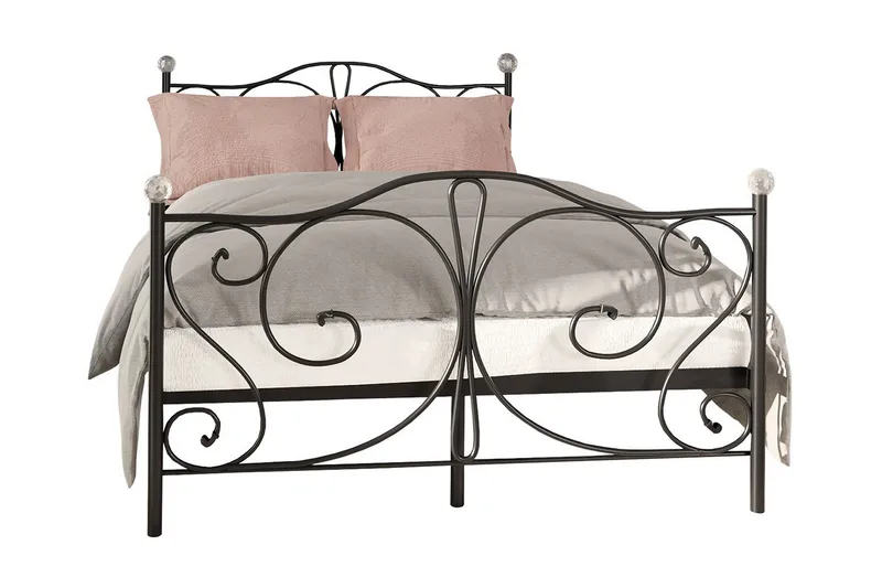 Sängram ROLEMI 140x200 - Svart - Möbler - Säng - Sängram & sängstomme