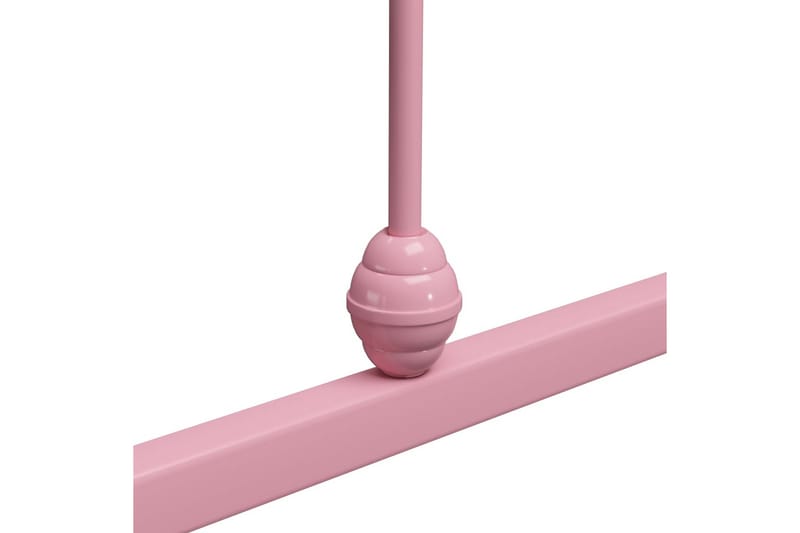 Sängram rosa metall 100x200 cm - Rosa - Möbler - Säng - Sängram & sängstomme