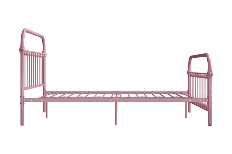 Sängram rosa metall 120x200 cm - Rosa - Möbler - Säng - Sängram & sängstomme