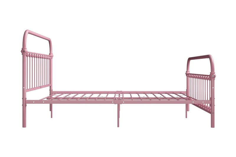 Sängram rosa metall 180x200 cm - Rosa - Möbler - Säng - Sängram & sängstomme