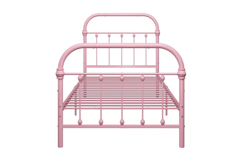 Sängram rosa metall 90x200 cm - Rosa - Möbler - Säng - Sängram & sängstomme