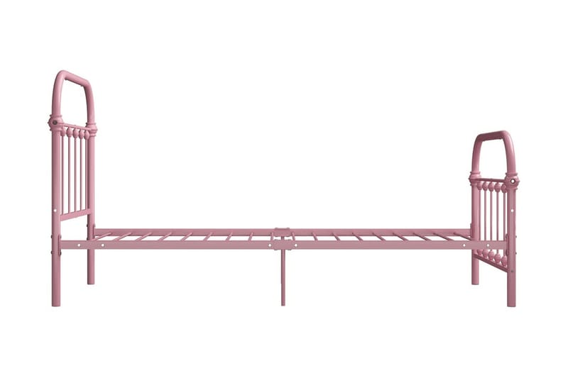 Sängram rosa metall 90x200 cm - Rosa - Möbler - Säng - Sängram & sängstomme
