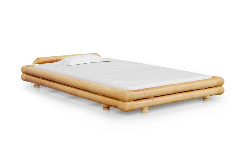 Sängram svart bambu 120x200 cm - Brun - Möbler - Säng - Sängram & sängstomme