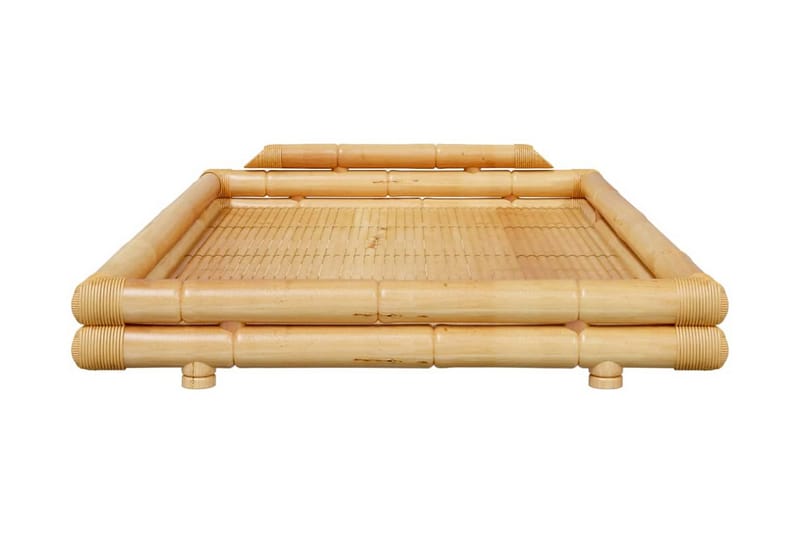 Sängram svart bambu 120x200 cm - Brun - Möbler - Säng - Sängram & sängstomme