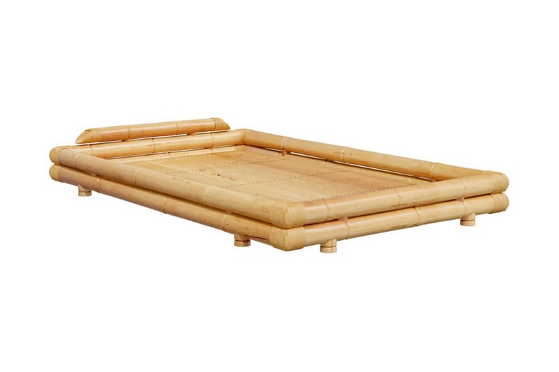 Sängram svart bambu 120x200 cm - Brun - Möbler - Säng - Sängram & sängstomme