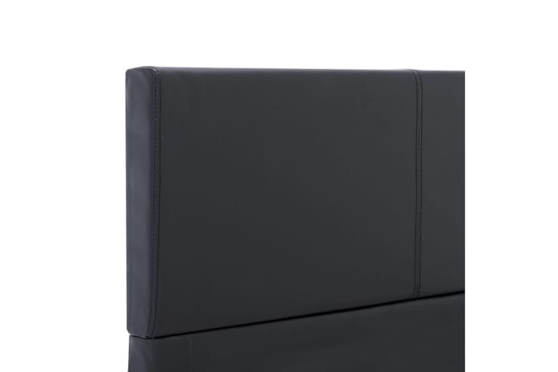 Sängram svart konstläder 90x200 cm - Svart - Möbler - Säng - Sängram & sängstomme