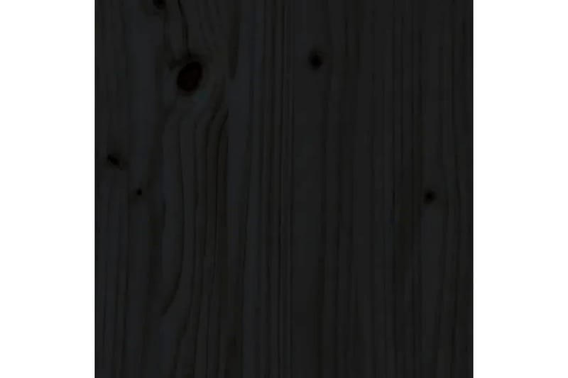 Sängram svart massivt furu 150x200 cm - Svart - Möbler - Säng - Sängram & sängstomme