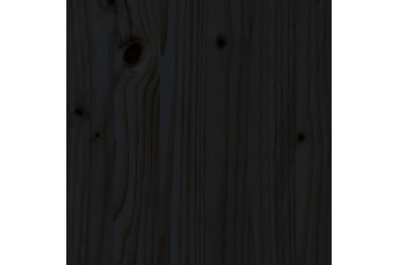 Sängram svart massivt trä 200x200 cm - Svart - Möbler - Säng - Sängram & sängstomme