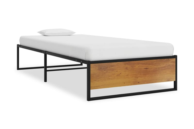 Sängram svart metall 100x200 cm - Svart - Möbler - Säng - Sängram & sängstomme