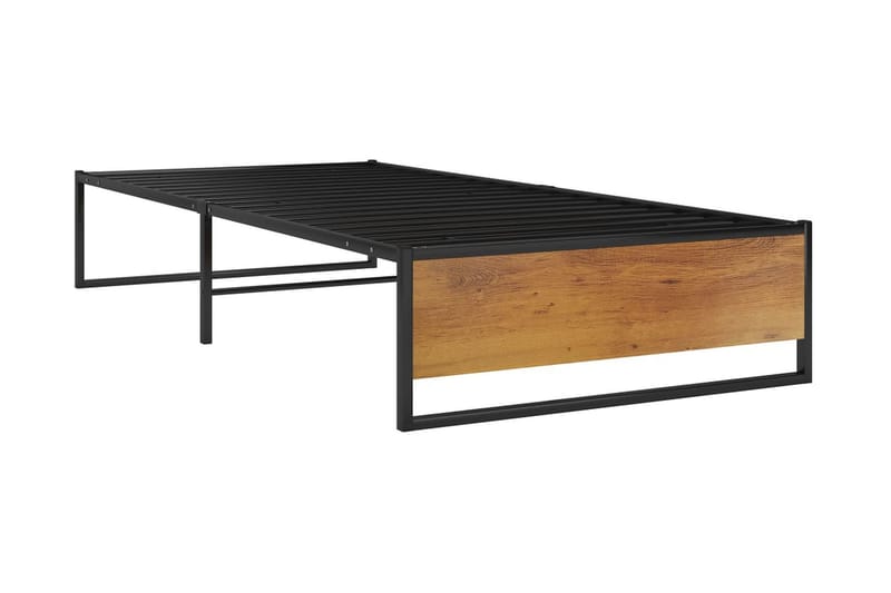Sängram svart metall 100x200 cm - Svart - Möbler - Säng - Sängram & sängstomme